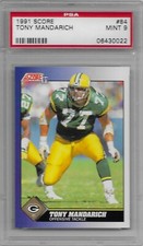 1991 Tony Mandarich PSA 9 SCORE #84 Green Bay Packers