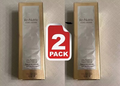 Re-Nutriv Ultra Radiance Liquid by Estée Lauder, SPF 20/PA+++, 30 ml New 2pack