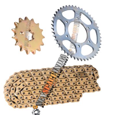 Brass Chain and Sprocket kit Compatible With Yamaha R15 V3