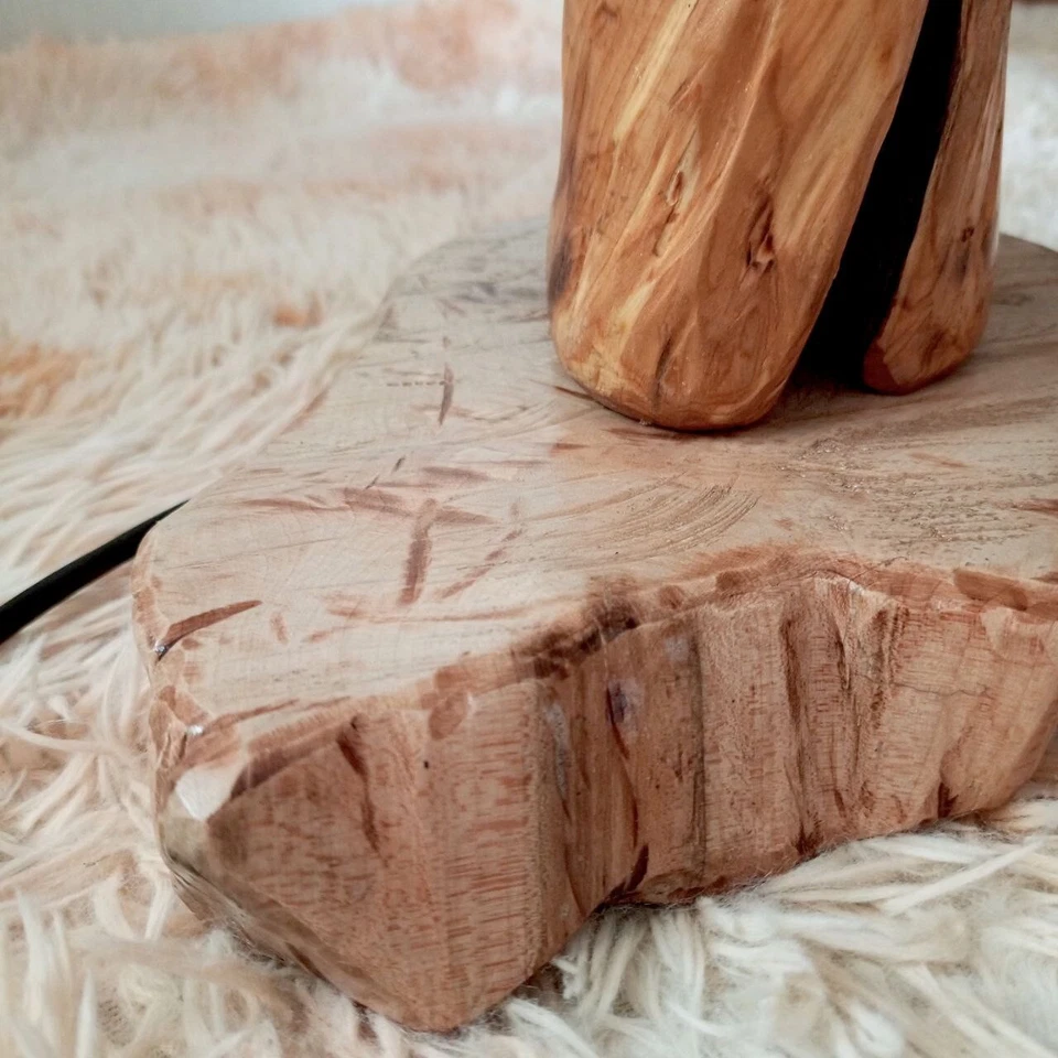 Lámpara de Noche de Madera, EXCLUSIVA Lámpara Hecha a Mano, Lámpara de Madera Natural, Envío GRATIS Foto 3 de 4