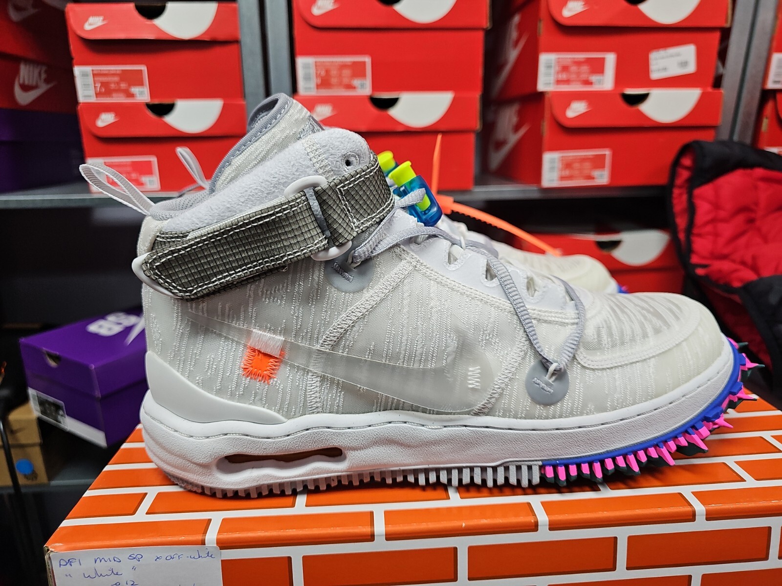 OFF WHITE X NIKE Nike Air Force 1 x bianco sporco ""Bianco CHIARO 2022 taglia 12 nuove in mano