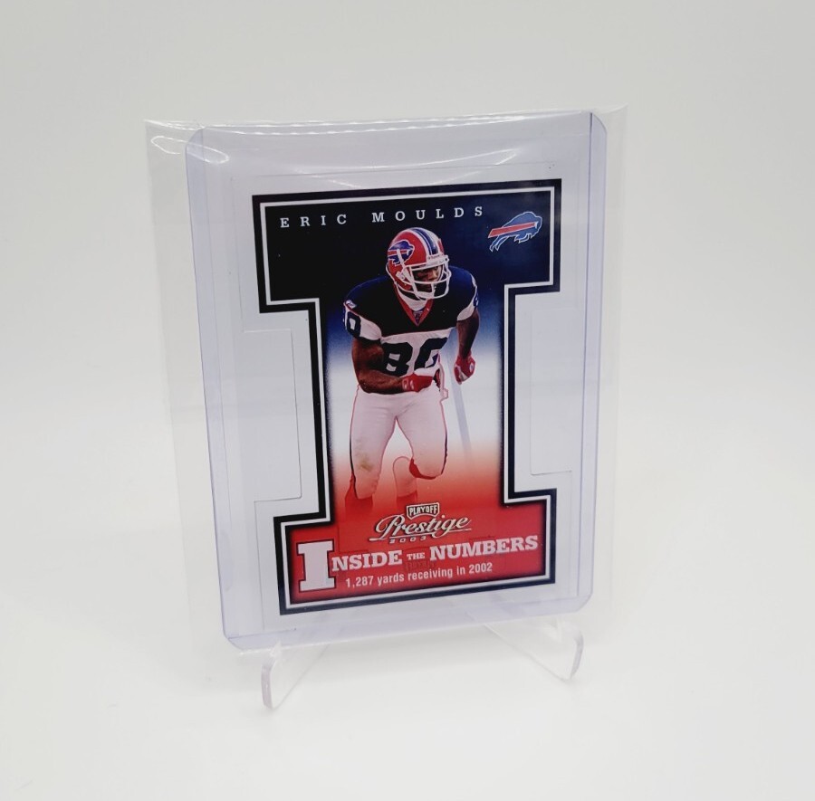 ERIC MOULDS 2003 Playoff Prestige 39/80 Acetate Die Cut Inside the Numbers BILLS