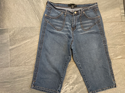 Jeans Capri Longs (type Venezia) - Taille 16 - Coupe Sombre (dark Wash) - Occasion Très Bon état