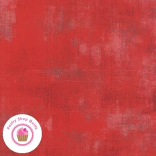 Moda GRUNGE 30150 265 Cherry Red BASIC GREY Quilt Fabric
