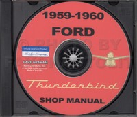 1959 1960 Ford Thunderbird Shop Manuell Auf Cd-Rom T Vogel Repair Service Wiring