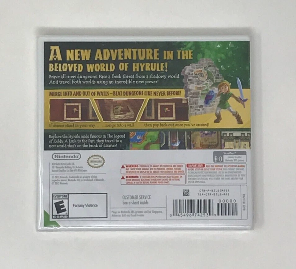 Legend of Zelda A Link Between Worlds Nintendo 3DS Brand New & Factory Sealed! - Image 2 of 2