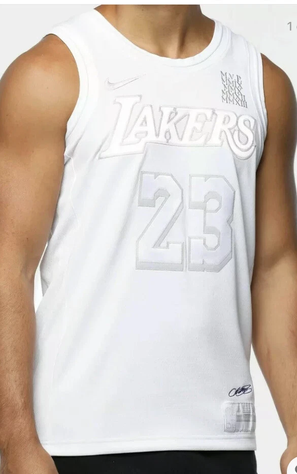 LeBron James Los Angeles Lakers Nike MVP Swingman Jersey - Black