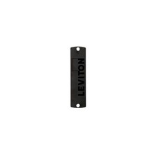 Leviton 5F100-PLT SDX Single-Mode OS2 Blank Precision Molded Plate Black