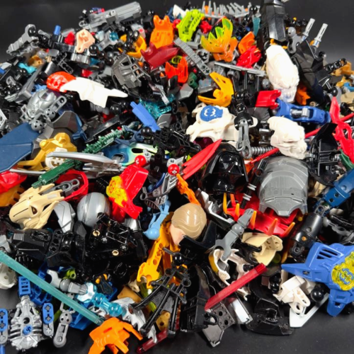 LEGO BIONICLE Hero Factory Star Wars Bulk Lots RANDOM Parts Masks Weapons - MOC