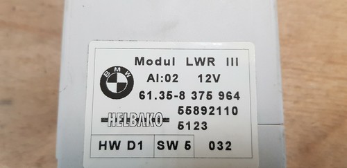 BMW E39 M5 OEM FOR HEAD LIGHT AIM CONTROL MODULE 61.35-8376964 8376964 E16E - Imagen 3 de 4