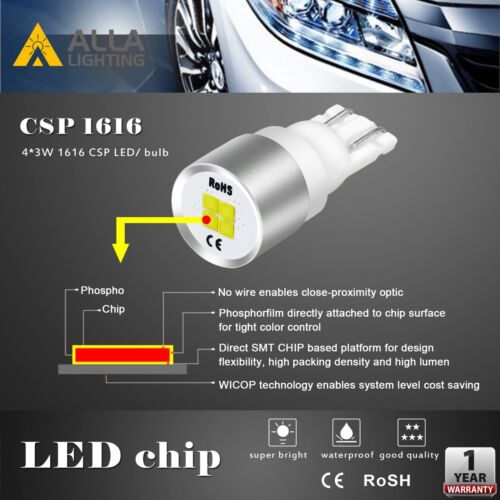 ALLA T10 4-LED Direction Beam License|Tail|Interior Door|Map Light Bulb|Courtesy - Picture 7 of 10