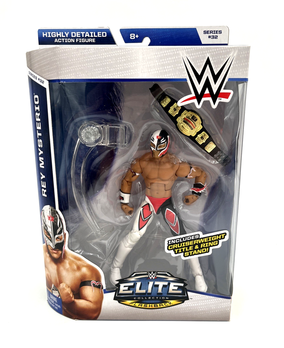 WWE Rey Mysterio Elite Series 32 Wrestling WCW Cruiserweight Belt