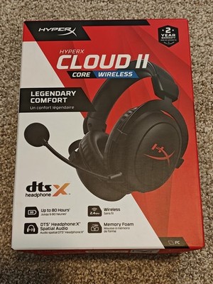 HyperX Cloud II Core Wireless Gaming Headset 6Y2G8AA Black BRAND NEW SEALED