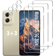  3 3 Pack Moto G Stylus 5G 2024 Screen Protector  Camera Lens Protector, 9H...