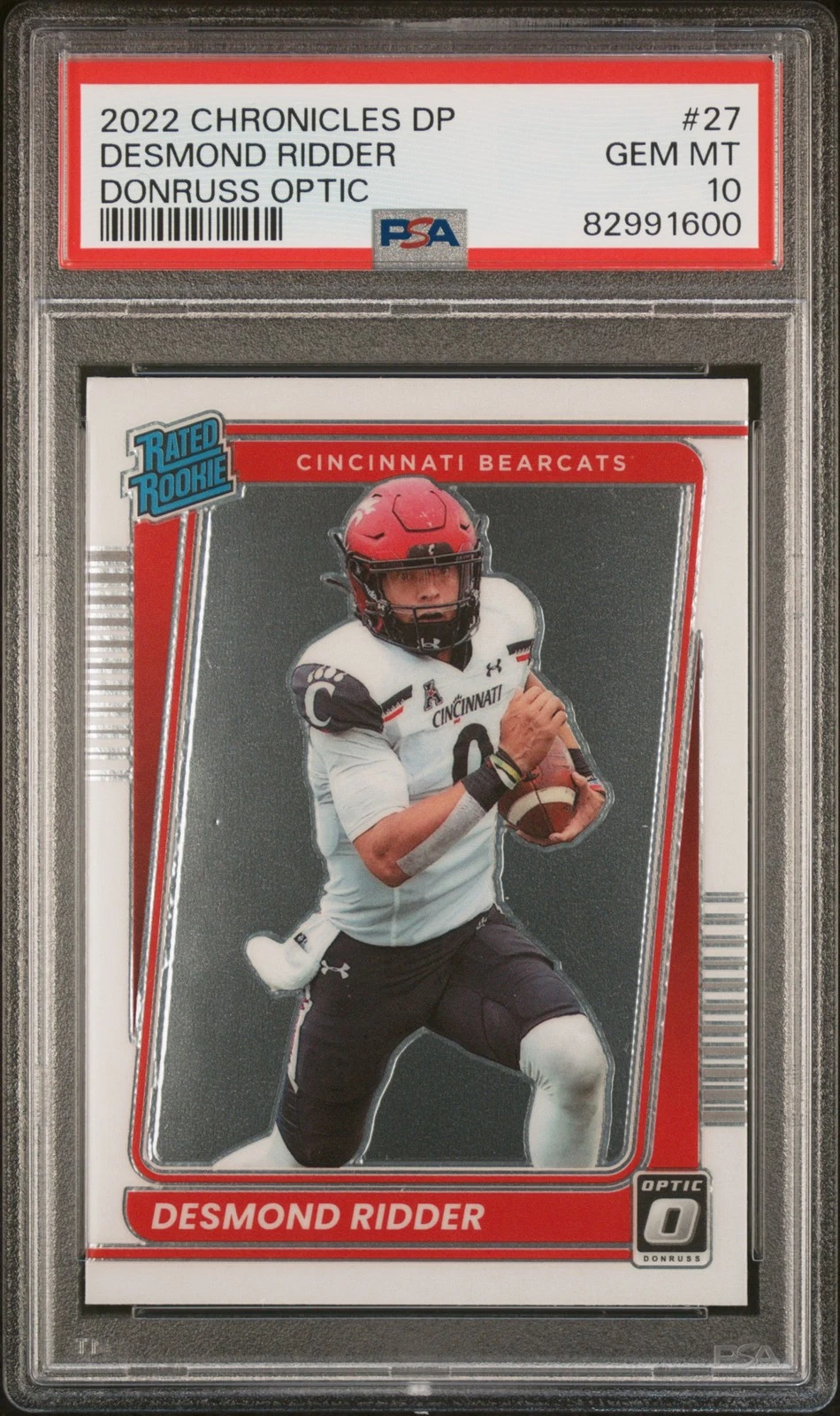 Desmond Ridder Panini Chronicles Draft Picks Donruss Optic #27 Base