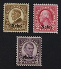 CKStamps: US Stamps Collection Scott#670 671 672 Mint NH OG