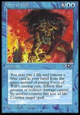 MTG English Force of Will Medium Play Normal Alliances