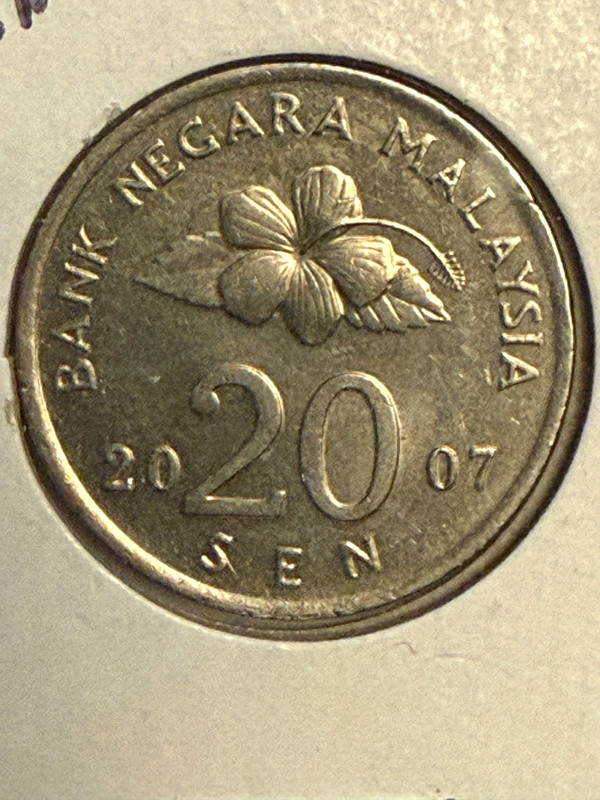 Malaysia - 2007 20 Sen Coin - Free Shipping!