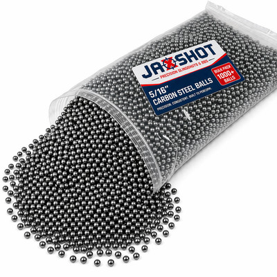 1000 Qty 5/16'' Inch Steel Shot Slingshot Ammo Balls - Jaxshot (BC Precision)