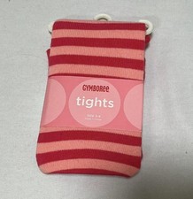NWT Vtg Gymboree Mix n and  Match pink stripe striped tights 3-4 5-7 yrs