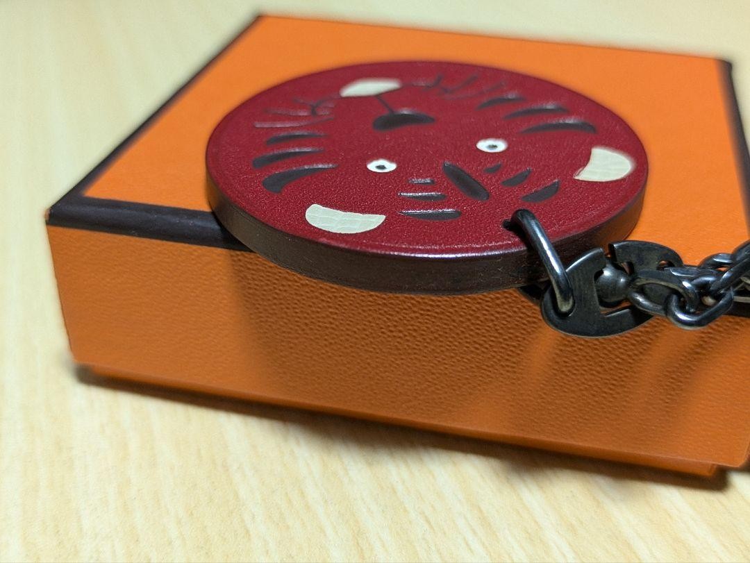【美品】HERMES エルメス 激レア SV925 虎 チャーム 2010 Hermes Sv925 Tiger Charm 2010 Silver Pendant Chain Used