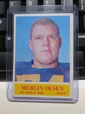 1964 MERLIN OLSEN Philadelphia #91 ROOKIE CARD Excellent. rookie card picture