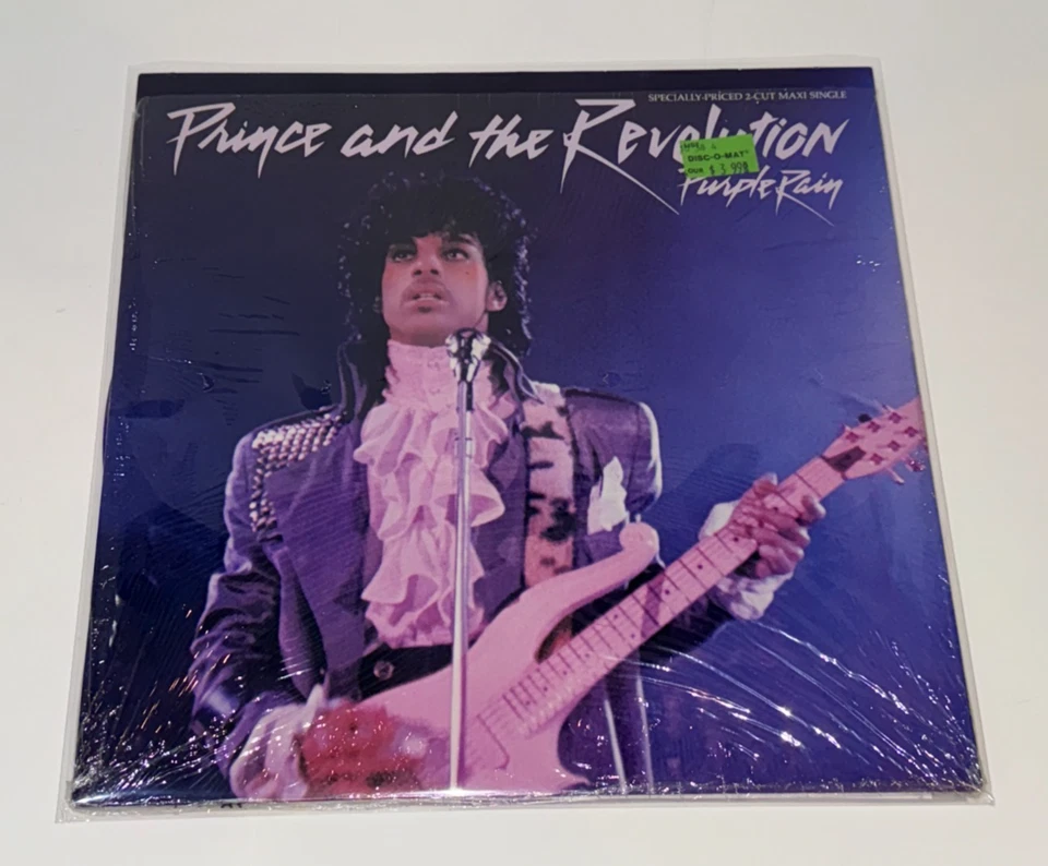 Prince And The Revolution 12" Vinyl Single Lot Purple Rain color When Doves Cry - Image 3 of 4