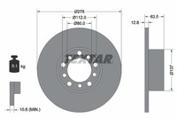 2Er-Set 2Er Set Bremsscheibe Textar 92009500 MERCEDES-BENZ 1144210012