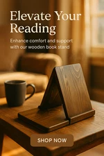 Book Holder, Wood Triangle Book Rest, Book Holder, Book Stand,Book Place Holder