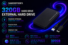 PC External Hard Drive for PS4/PS5 Windows MAC Unbranded 320GB 320 GB