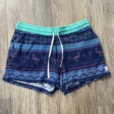 Chubbies Shorts Mens Medium Lounge Wear Fleece Flamingo Aztec Southwest 5.5" Dad