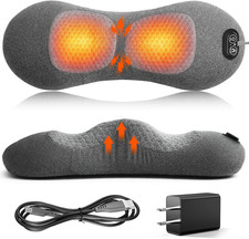 3-in-1 Lower Back Massager with Heat, Vibration, and Ergonomic Support Pillow
