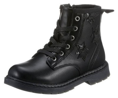 LUMBERJACK KINDER MÄDCHEN STIFELETTEN SCHWARZ GR.34 *NEU*