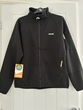 Regatta Womens Ravenhill Full Zip Fleece Jacket Size 14 BNWT Black