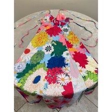 SHEIN Floral Maxi Dress Womens XS Multicolor Sweetheart Open Back Tie NEW!