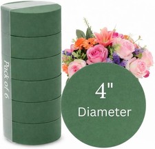 Round Floral Foam 4 Pack Green for Arrangements