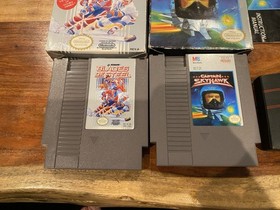 LOT Of 2 NES NINTENDO GAMES - Blades Of Steel & Captain Skyhawk W/ Boxes