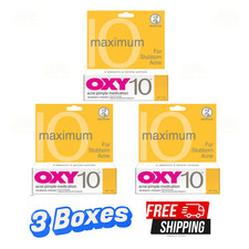 3X OXY 10 Maximum For Stubborn Acne Pimple Medication and Treatment 25g
