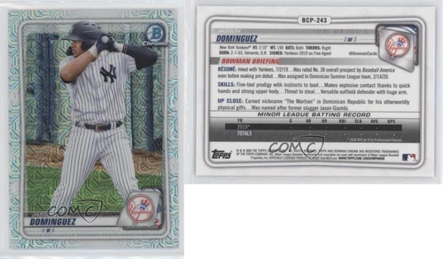 2020 Bowman Chrome Prospects Mega Box Mojo Refractor Jasson Dominguez #BCP-243