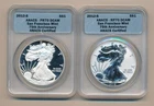 2012 AMERICAN SILVER EAGLE SAN FRANCISCO TWO COIN PROOF SET ANACS RP70 DCAM