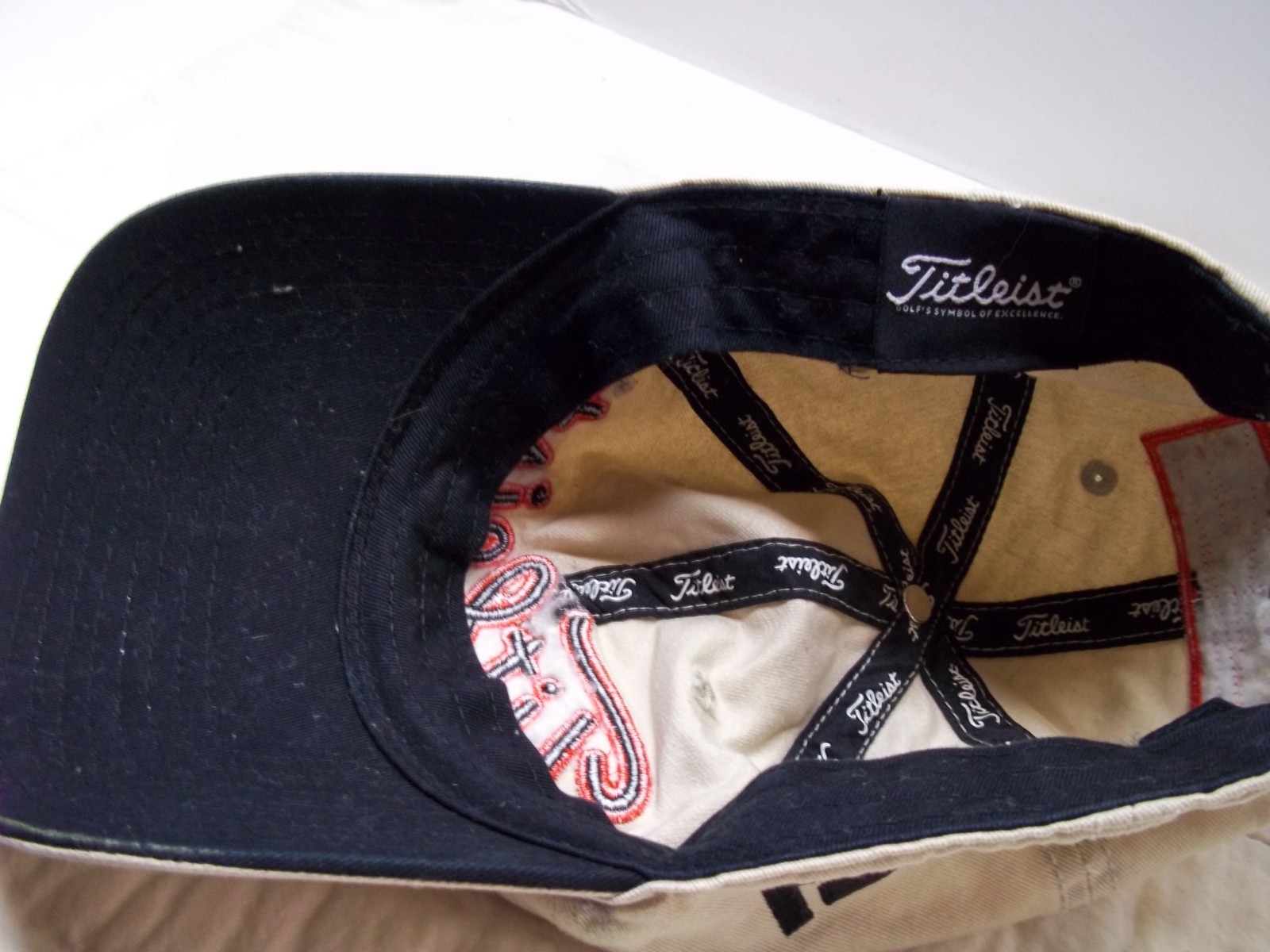 Titleist Beige Hat Cap Adjustable - image 5
