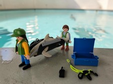 Playmobil 4466 Zoo Tierpark Delphin Delphinarium City Life Figuren komplett Top