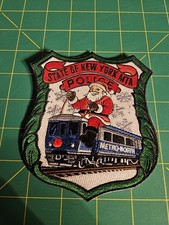 New York State MTA Railroad Train Police Patch RR RY 2025 CHRISTMAS Transit NYS