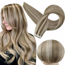 Tape in Extensions Invisible Skin Weft Straight Hair Remy Human Hair Extensions