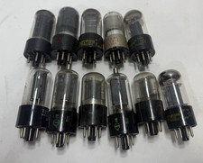 Lot of 11 Vintage Vacuum Electron Tubes RCA GE Westinghouse Mixed Untested