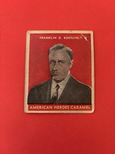 1932 U.S. Caramel Presidents Card Franklin D. Roosevelt RED Variation R114