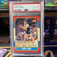 1986 Fleer Danny Ainge rookie card RC #4 PSA 6. rookie card picture