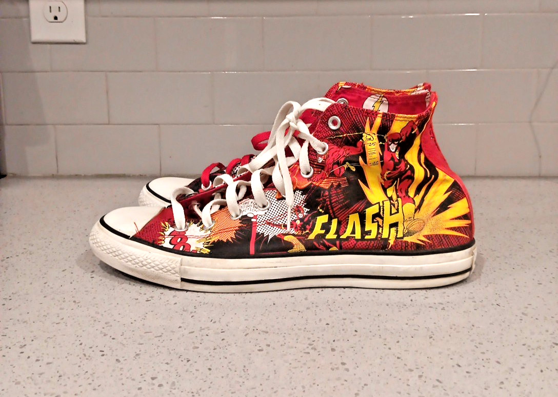 Converse All Star Chuck Taylor DC Comics The Flash Men’s Size 12 thumbnail 4