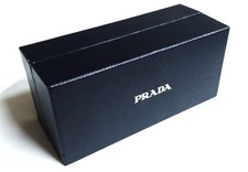 PRADA BLACK AUTHENTIC SUNGGLASS CASE / GIFT BOX W/ OG Extras - Empty