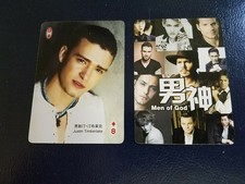 Justin Timberlake American Movie Star International Men of God Playing Card